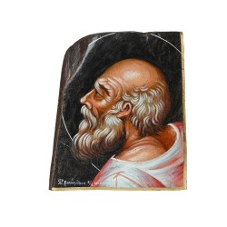 PANDORA ARTSHOP ICON SAINT JOHN THE THEOLOGIAN EGG-TEMPERA ON WOOD 40x24x6cm