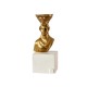 Caryadit bronze sculpture on clay base 10x4cm