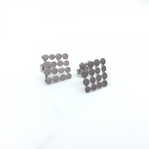 Earrings silver 925° 1.3x1.3cm