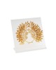 Myrtle wreath gold-plated 24K bronze on acrylic base 20x18x5cm