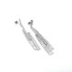 Earrings silver 925° 8x1cm