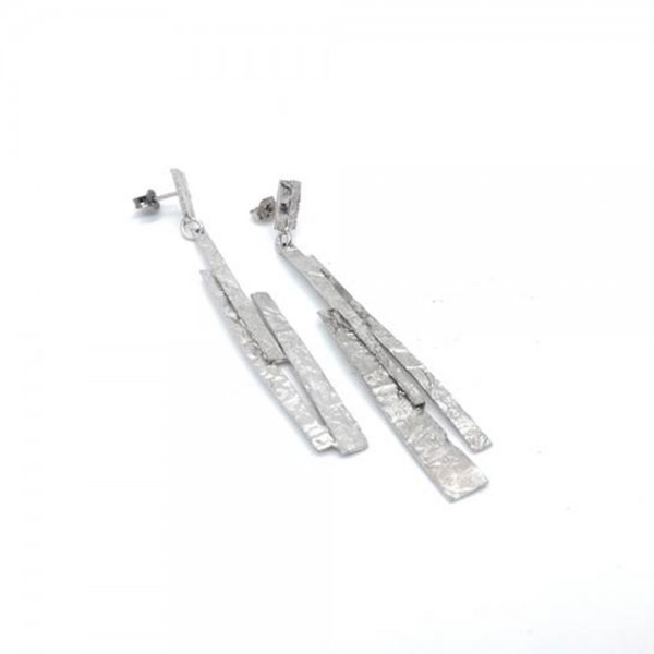 Earrings silver 925° 8x1cm