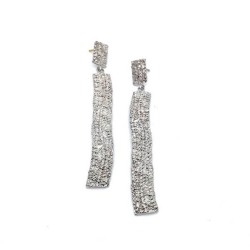 Σκουλαρίκια σε ασήμι 925° 8x1cm