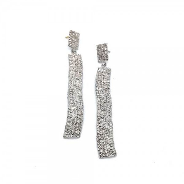 Earrings silver 925° 8x1cm