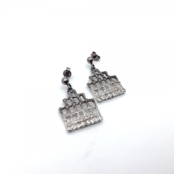 Earrings silver  925° 3x2cm