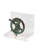 Cardholder Antikythera Mechanism brass & patina acrylic base  7x8x4.5cm