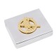 Open box Antikythera Mechanism aluminium goldplated 24K brass 10x8x2.5cm