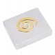 Open box spiral aluminium goldplated 24K brass 10x8x2.5cm