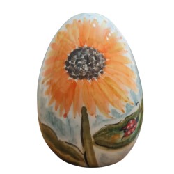 Easter egg butterfly handpainted ceramic 14cm