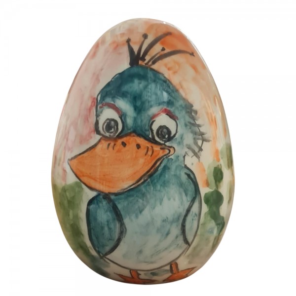 Easter egg handpainted ceramic 14cm