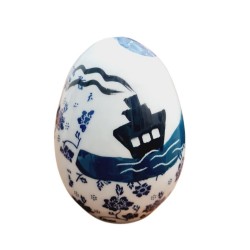 Easter egg handpainted ceramic 11cm