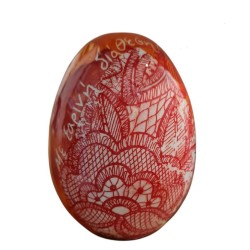 Easter egg handpainted ceramic 11cm