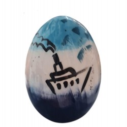 Easter egg handpainted ceramic 11cm