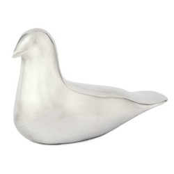 Γλυπτό περιστέρι από μασίφ αλουμίνιο 8x13x6cm