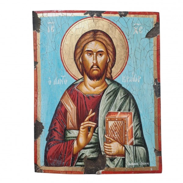 Icon Jesus Christ o Pantokrator 40x31.5x4.5cm