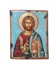 Εικόνα ο Ιησού Χρηστός ο Παντοκράτωρ αυγοτέμπερα σε ξύλο 40x31.5x4.5cm