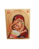 Icon Jesus Christ & Virgin Mary egg tempera on wood 14x11x1.5cm