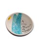 Bowl handmade handpainted clay 6x13cm