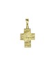 Pendant cross gold 22K, on silver 925°  4.5x1.3 cm