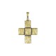 Pendant cross gold 18Κ on silver 925°   3.5x2 cm.