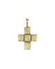 Pendant cross gold 22K, on silver 925°   3.5x2 cm.