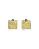 Earrings gold 18K & silver 925° 1.5cm