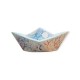 Ship ocean handpainted clay eartenware 21x9x9cm