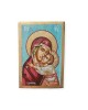 Icon Jesus Christ & Virgin Mary egg tempera on wood  17x12x2cm
