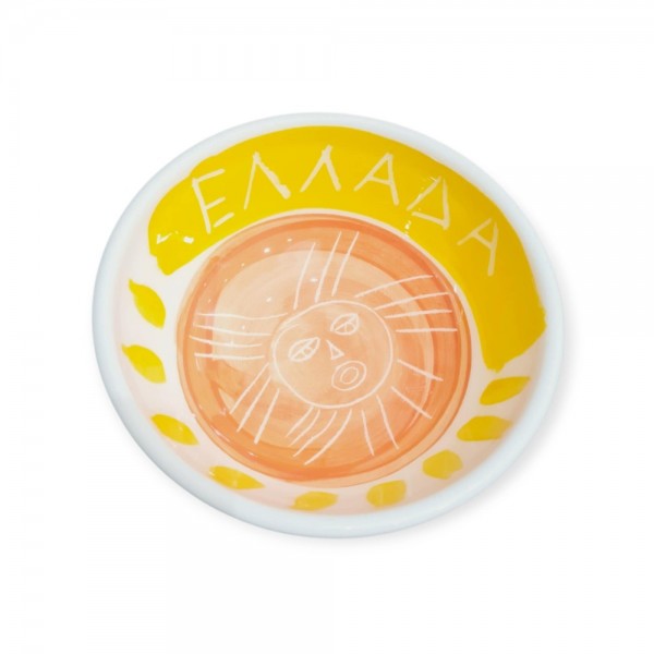 Μπώλ με μήνυμα ζωγραφισμένο κεραμικό 6x13cm