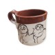 Mug clay stoneware 9x10cm