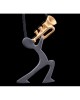 Pendant trumpeter silver 925° 2x1.5cm.