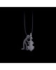 Pendant contrabass silver 925° 2.5x1.6cm.