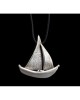 Pendant little ship silver 925°  3x3.3cm.