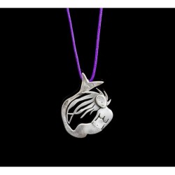 Pendant mermaid silver 925°  3,5x2,5cm.