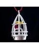 Pendant Bird in a cage silver 925° 3.3x1.6cm.