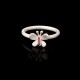 Ring butterfly silver 925° 1cm. No 53