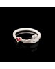 Ring heart silver 925° 1cm. No 52.5