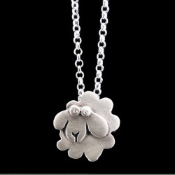 Pendant sheep silver 925° 1.3x1.2cm.