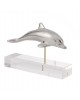 Dolphins bronze on acrylic base 6.5x8x2.5cm