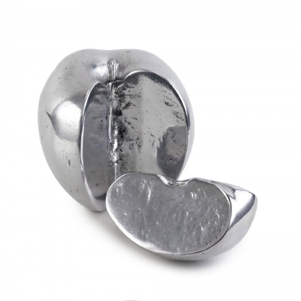 Aluminium apple 8.5x9x9cm.