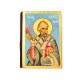 Icon Saint Spyridon egg tempera on wood 17x12x2cm