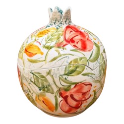 Pomegranate open box handpainted ceramic 20Υcm