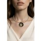Pendant 3cm silver 925° gold 22k rubby 0,10ct 45cm