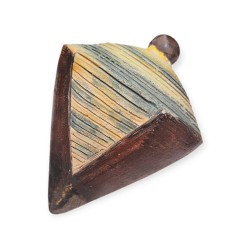 Spinning top handpainted ceramic 18cm