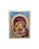 Icon Jesus Christ & Virgin Mary egg tempera on wood 25x19cm