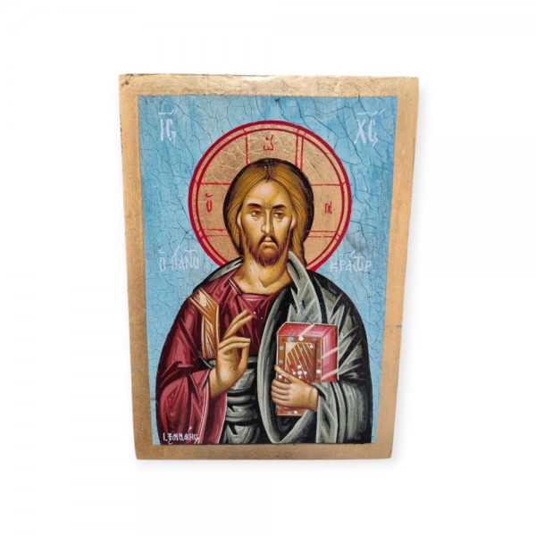 Icon Jesus Christ o Pantokrator 25x17.5cm