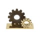 Cardholder gears bronze  6.5x10x3.5cm