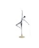 Dancer aluminium sculpture on brass base  34,5×16,5×7,5 cm