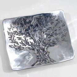 Πιατέλα δέντρο ελιάς αλουμίνιο 19,4×16,5×2,0 cm