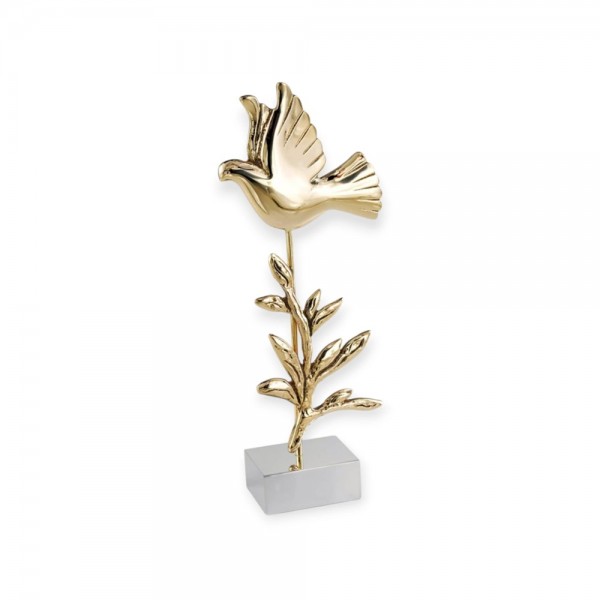 Sculpture bird bronze on base aluminium 24,9×9,7×4,5 cm